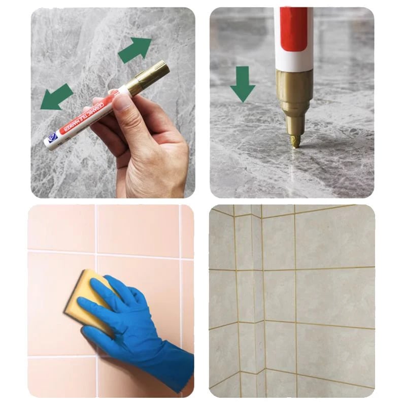⏰Last day!!!🔥12-Color Anti-Mold and Waterproof Tile Grout Pen