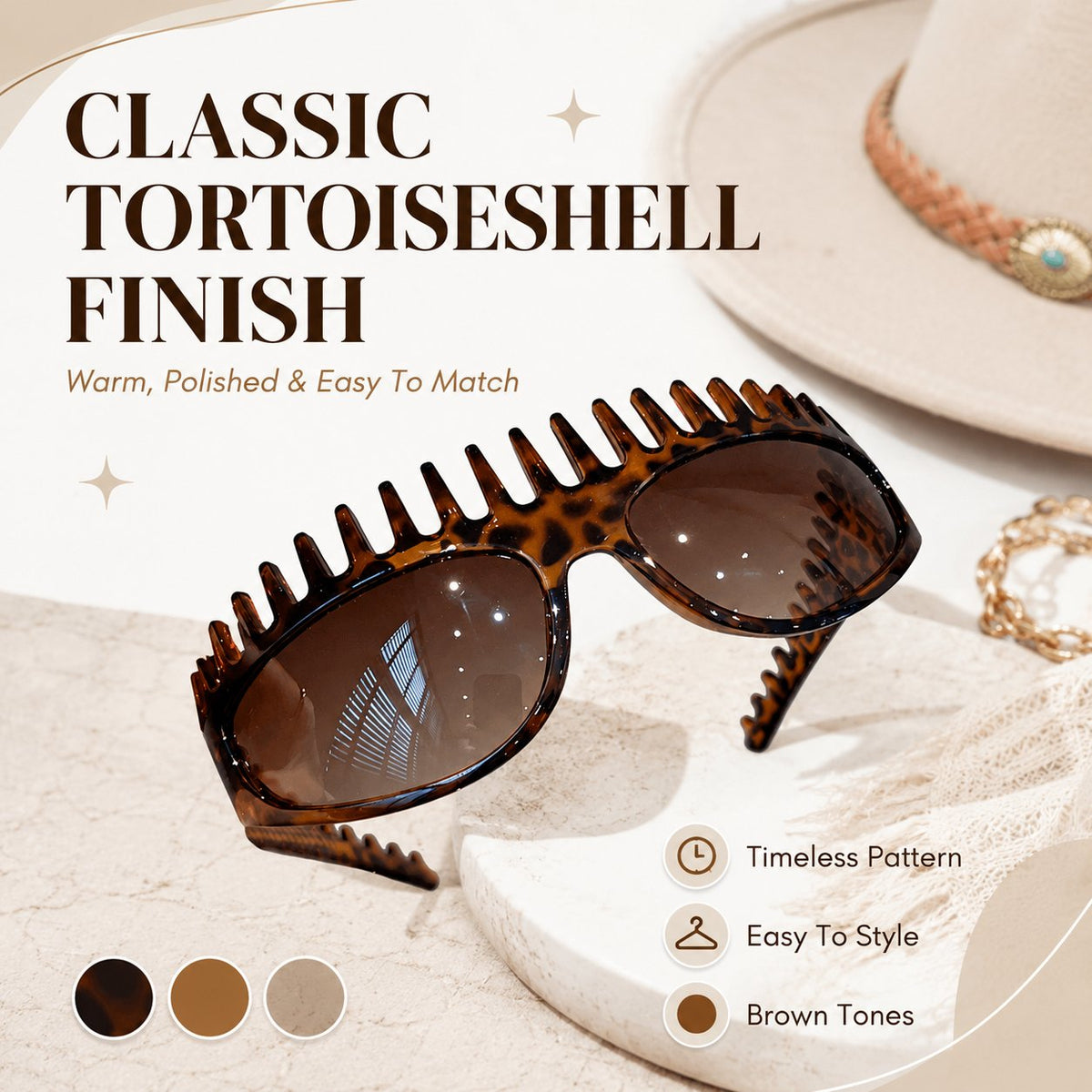 🏆1 Bestselling🏆2-In-1 Tortoiseshell Headband Sunglasses