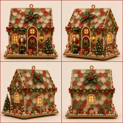 🎄✨ DIY Glowing Coastal Christmas Cottage Kit – Easy Crafting & Festive Coastal Charm! 🏡💖
