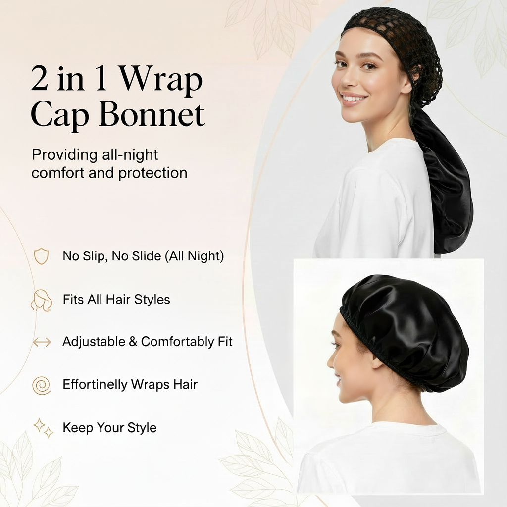 Babyidc™ 2 in1 Wrap Cap Bonnet