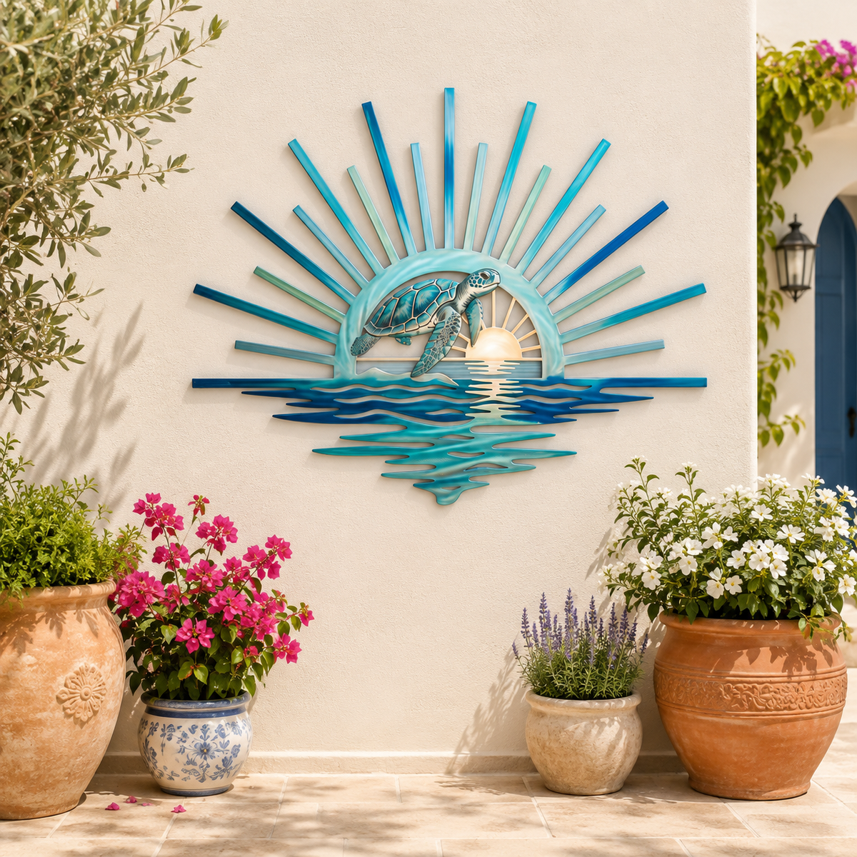 🌅🐢 Sea Turtle Sunset Wall Decor – Bring Peaceful Coastal Vibes Home 🌊✨