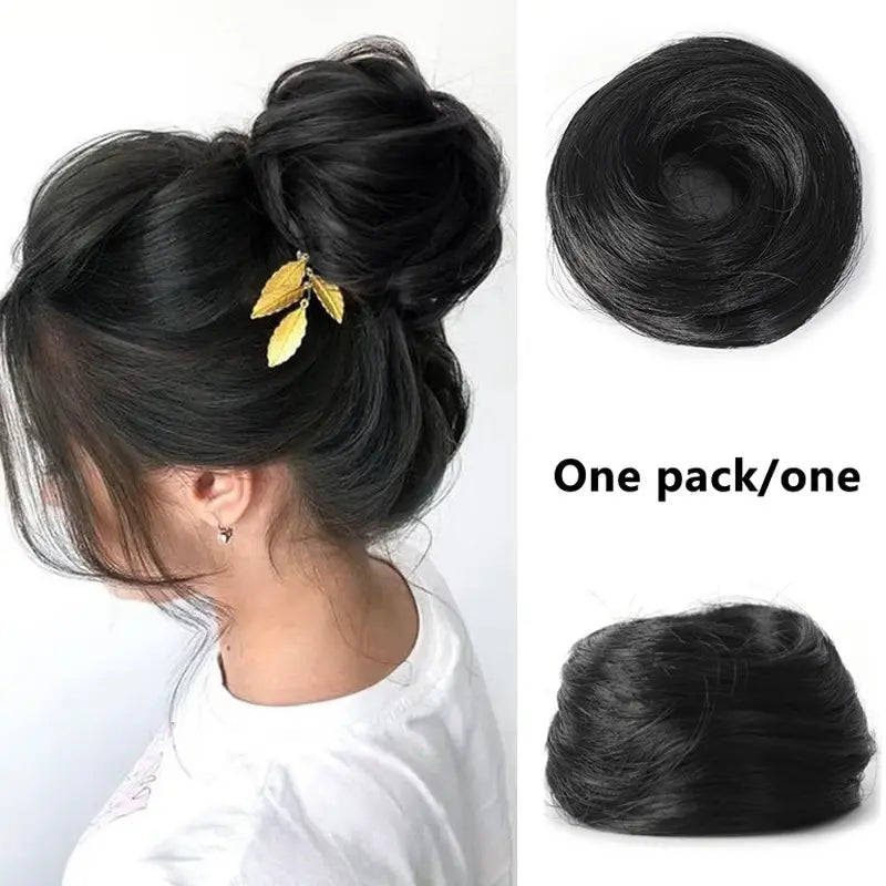💁 Last Day 50% OFF💖-✨ Synthetic Curly Messy Bun Scrunchie for Quick, Easy & Stylish Hairstyles 🎀