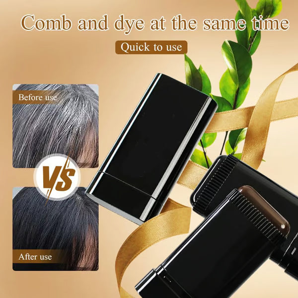 Portable Hair Dye Comb for Gray Hair Coverage