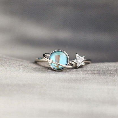 🌙✨ Star & Moon Ring – Meaningful Mother Daughter Gift💖🎁✨