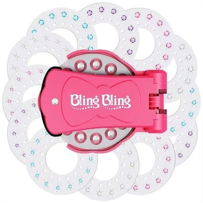 Glitter Diamond Styling Tools Hair Gemstone Styling Set to light up girls' hair, clothes, accessories, No Heat Required Hair Styling Accessories