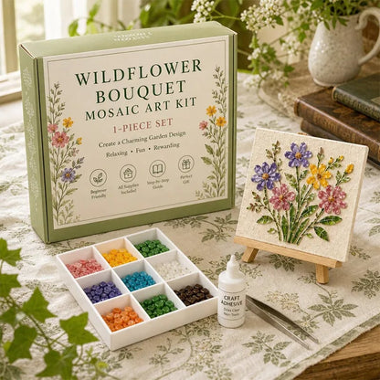 🔥 Last Day 49% OFF - 🌿 Watering Can Mosaic Art Kit | Beginner-Friendly Floral DIY Craft with Vibrant Mosaic Beads & Sturdy Display Base ✨