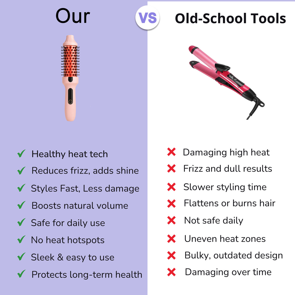 Infrared Hair Care Comb for Fluffy Curly Styles