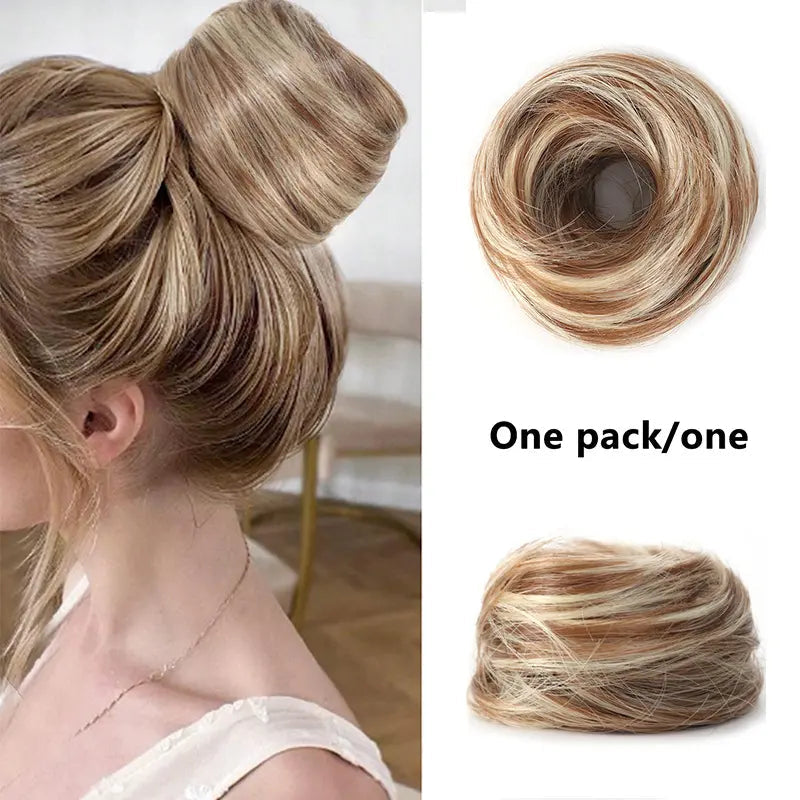 💁 Last Day 50% OFF💖-✨ Synthetic Curly Messy Bun Scrunchie for Quick, Easy & Stylish Hairstyles 🎀