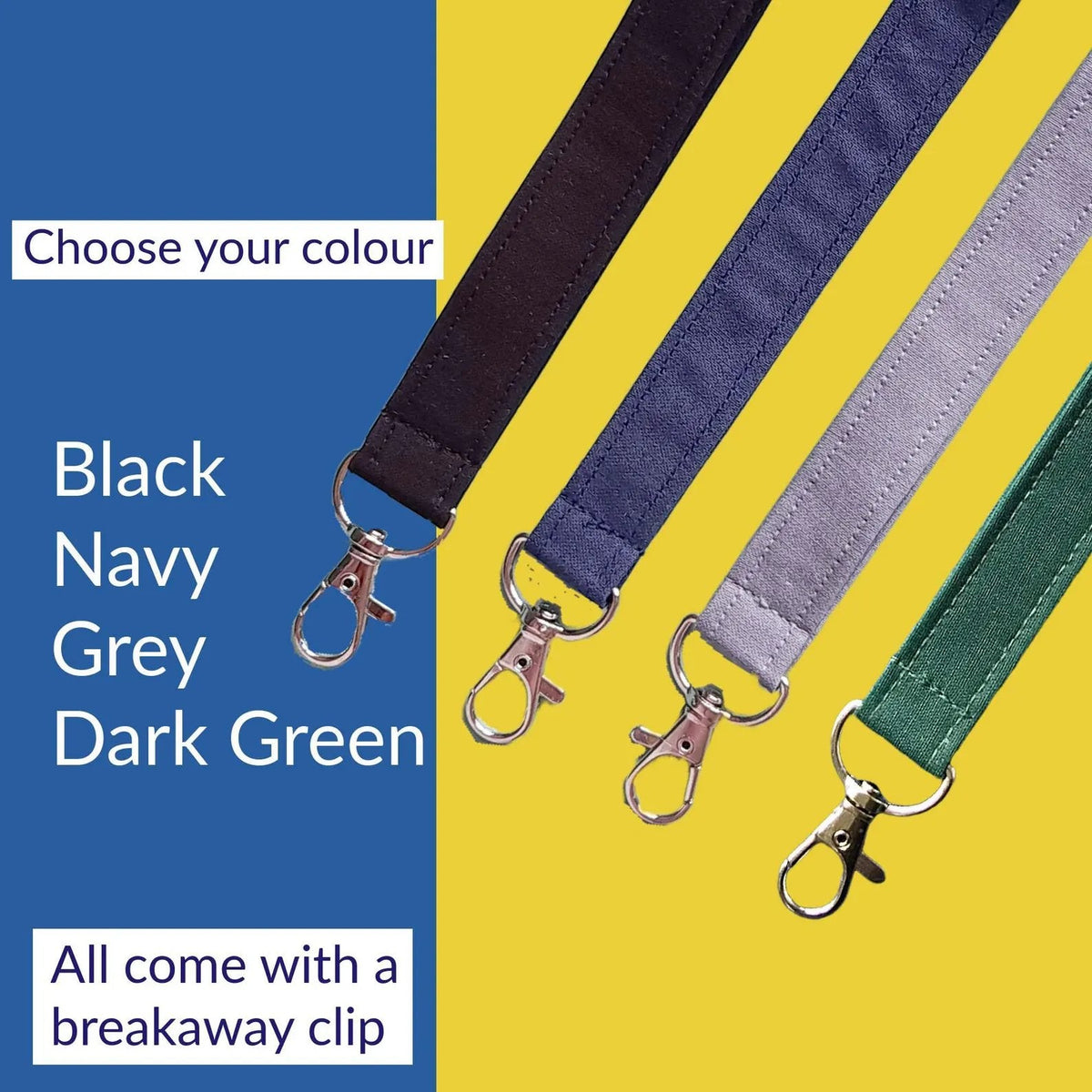 🔥LAST DAY 50% OFF - 👩‍🏫NEW UPGRADED Plain Fabric Pen Lanyards