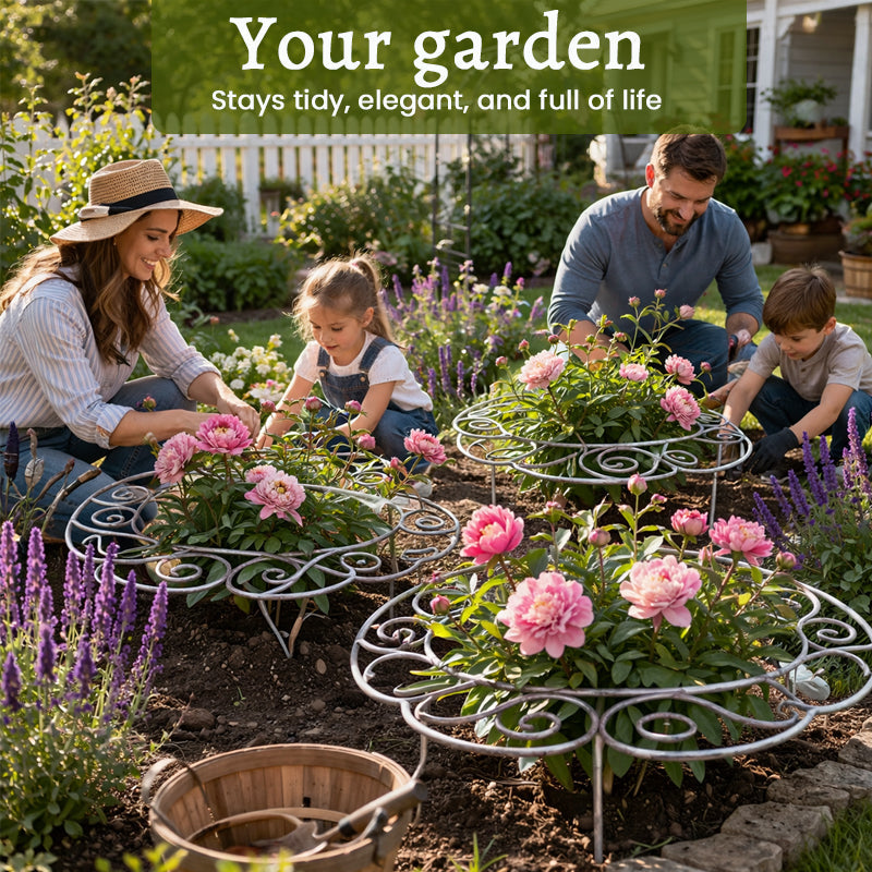 Invisible Plant Rings – Green Garden Supports for Flowers & Vegetables
