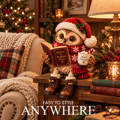 🦉📚 Book Lover Owl Shelf Sitter – Charming Décor for Cozy Reading Spaces! ✨🏡