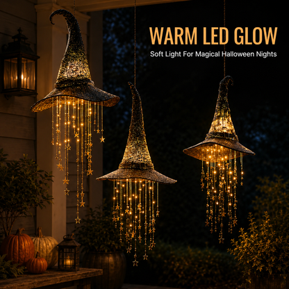 🔥50% Off Last Day🔥Lighted Witch Hat Hanging Chime
