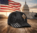 🔥Jesus 3-Nail Cross & Crown of Thorns Christian Printing Adjustable Hat ✝️