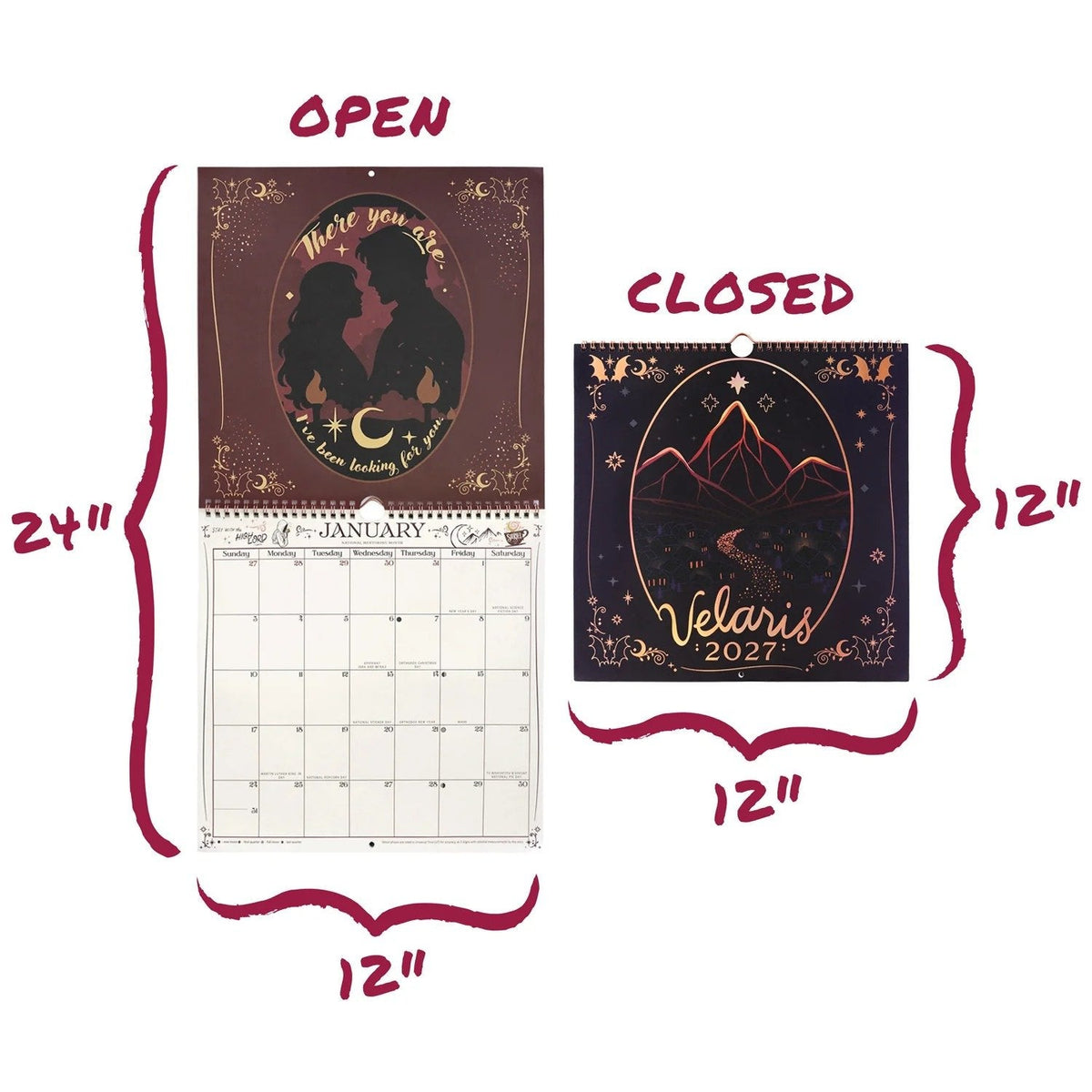 🔥HOT SALE 49% OFF🌙 A Court of Thorns and Roses: Velaris 2027 Weekly Planner ✨ Officially Licensed Fantasy Organizer