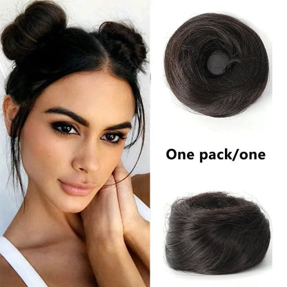 💁 Last Day 50% OFF💖-✨ Synthetic Curly Messy Bun Scrunchie for Quick, Easy & Stylish Hairstyles 🎀