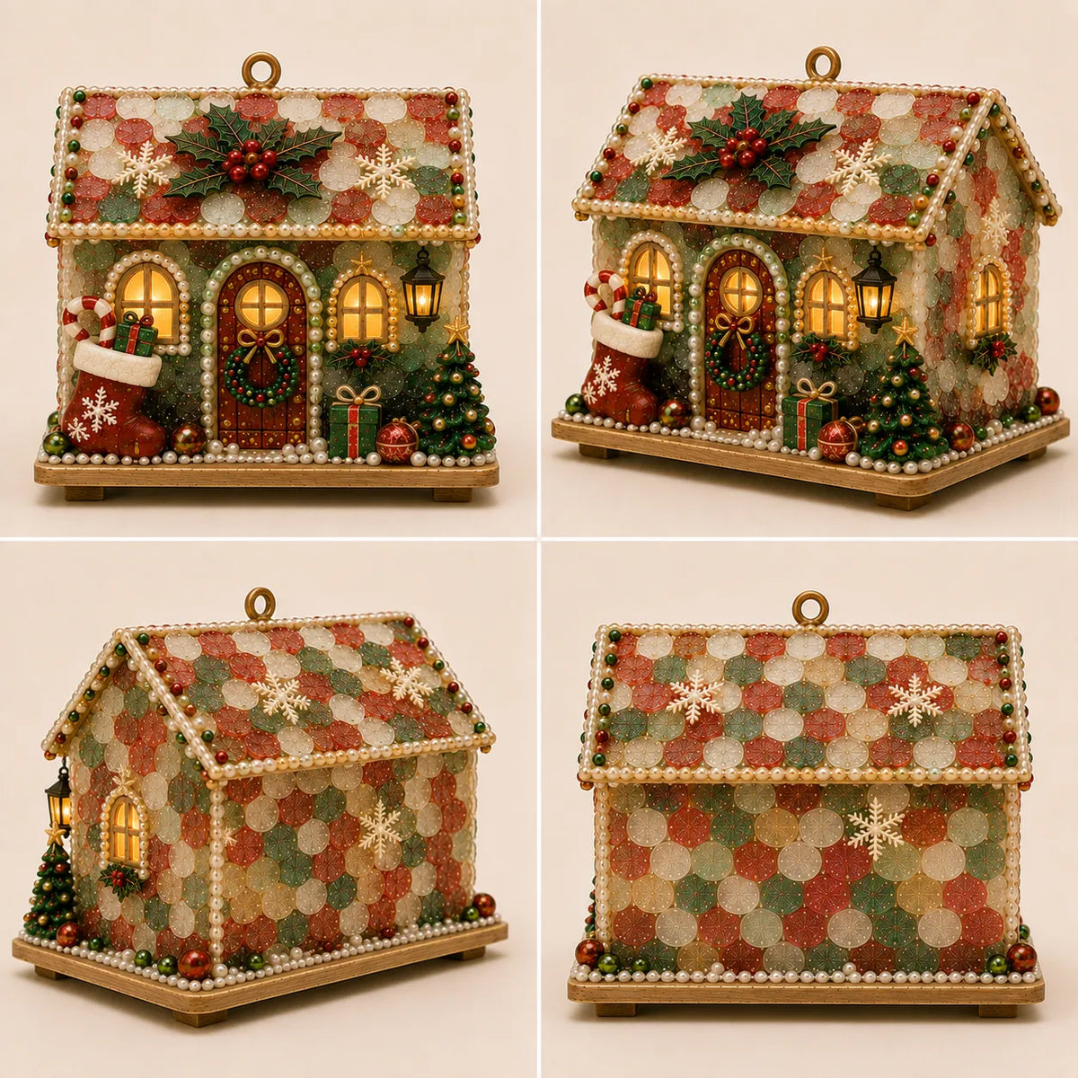🎄✨ DIY Glowing Coastal Christmas Cottage Kit – Easy Crafting & Festive Coastal Charm! 🏡💖