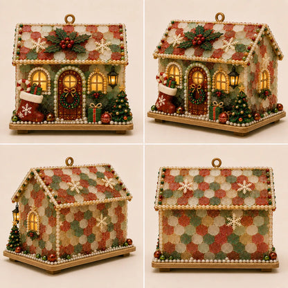 🎄✨ DIY Glowing Coastal Christmas Cottage Kit – Easy Crafting & Festive Coastal Charm! 🏡💖