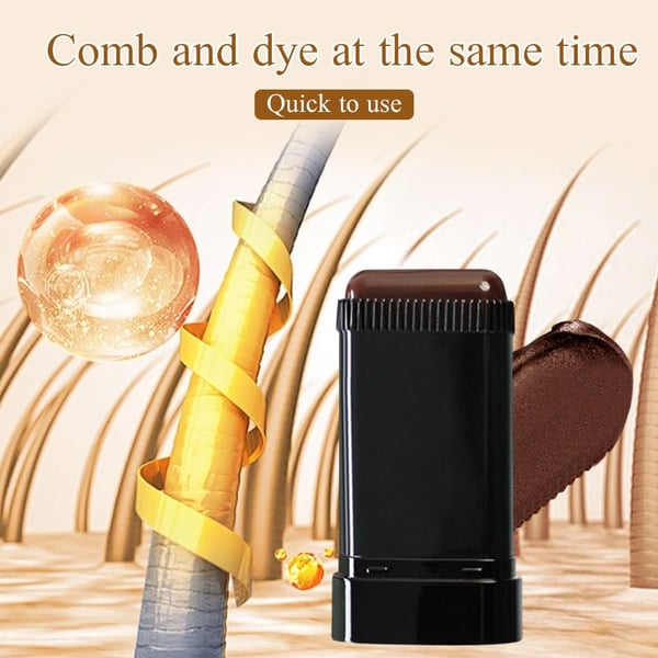 Portable Hair Dye Comb for Gray Hair Coverage
