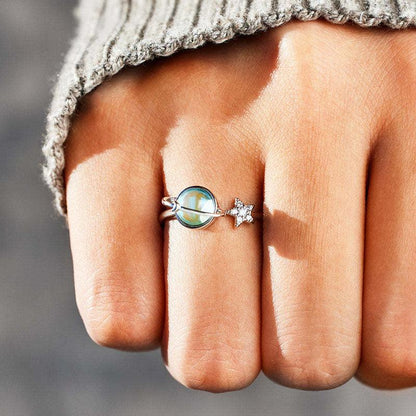 🌙✨ Star & Moon Ring – Meaningful Mother Daughter Gift💖🎁✨