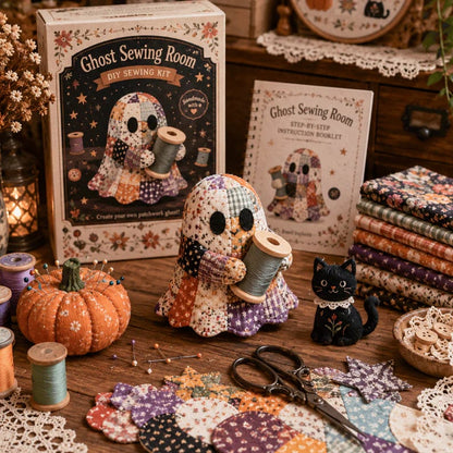 🔥49% Off  - 👻Little Ghost’s Cozy Halloween DIY Patchwork Kit