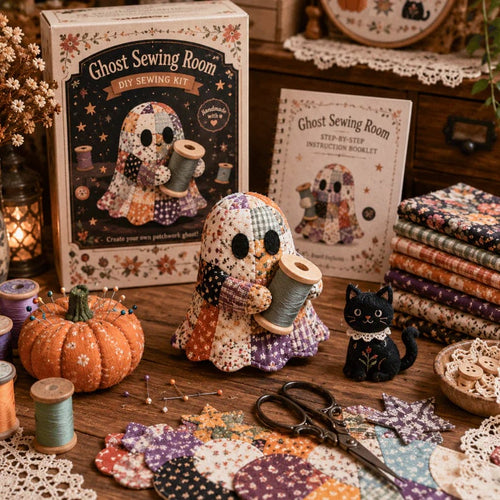 🔥49% Off  - 👻Little Ghost’s Cozy Halloween DIY Patchwork Kit