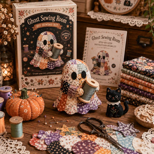 🔥49% Off  - 👻Little Ghost’s Cozy Halloween DIY Patchwork Kit
