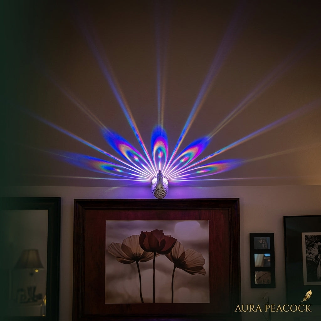 Peacock Projection Lamp Gift for Mom Girlfriend Friend Birthday