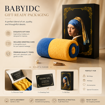 Pearl Strap Hair Towel Wrap – Art-Inspired, Fast-Drying Comfort