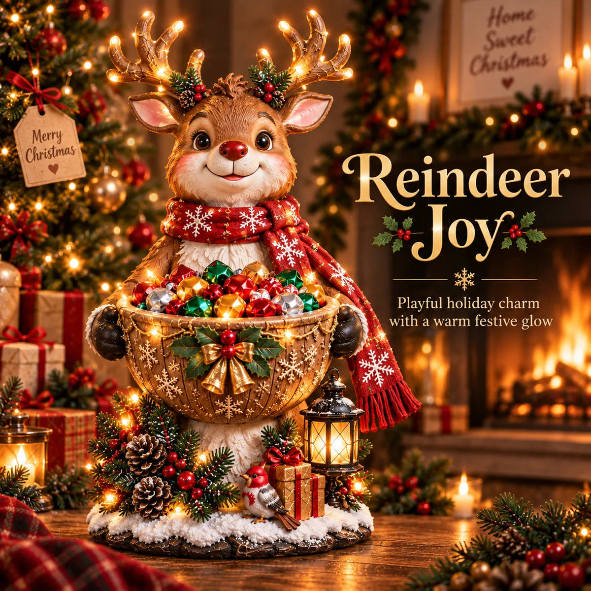 🎄Last day Promotion 🎁-🍬Lighted Christmas Candy Bowls in 5 Festive Designs🍪
