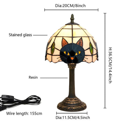 🎃 Halloween Tiffany Style Resin Themed Table Lamp