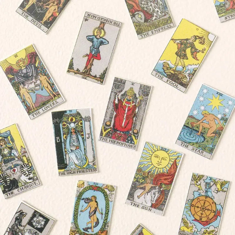 🔮✨ Tiny Tarot Deck Necklace – Wear Your Luck & Mystical Charm Anywhere! 🖤🌙