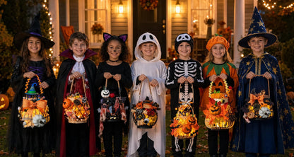⏰Last day Promotion 🔥-🎃 DIY Light-Up Halloween Trick-or-Treat Basket Kit for a Fun & Spooky Night ✨