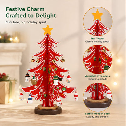 🎄 DIY Wooden Christmas Tree Ornament — Tabletop Festive Decor Kit