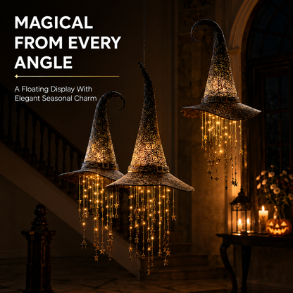🔥50% Off Last Day🔥Lighted Witch Hat Hanging Chime