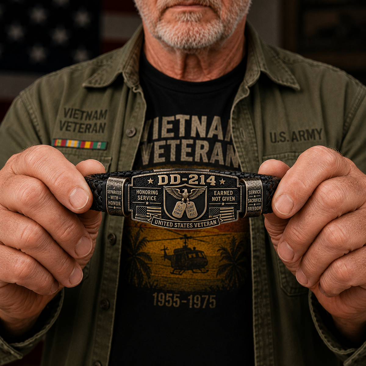 💥LAST DAY 50% OFF🔥DD-214 Veteran Honor Bracelet - Made By VETERAN 'Robert Smith'