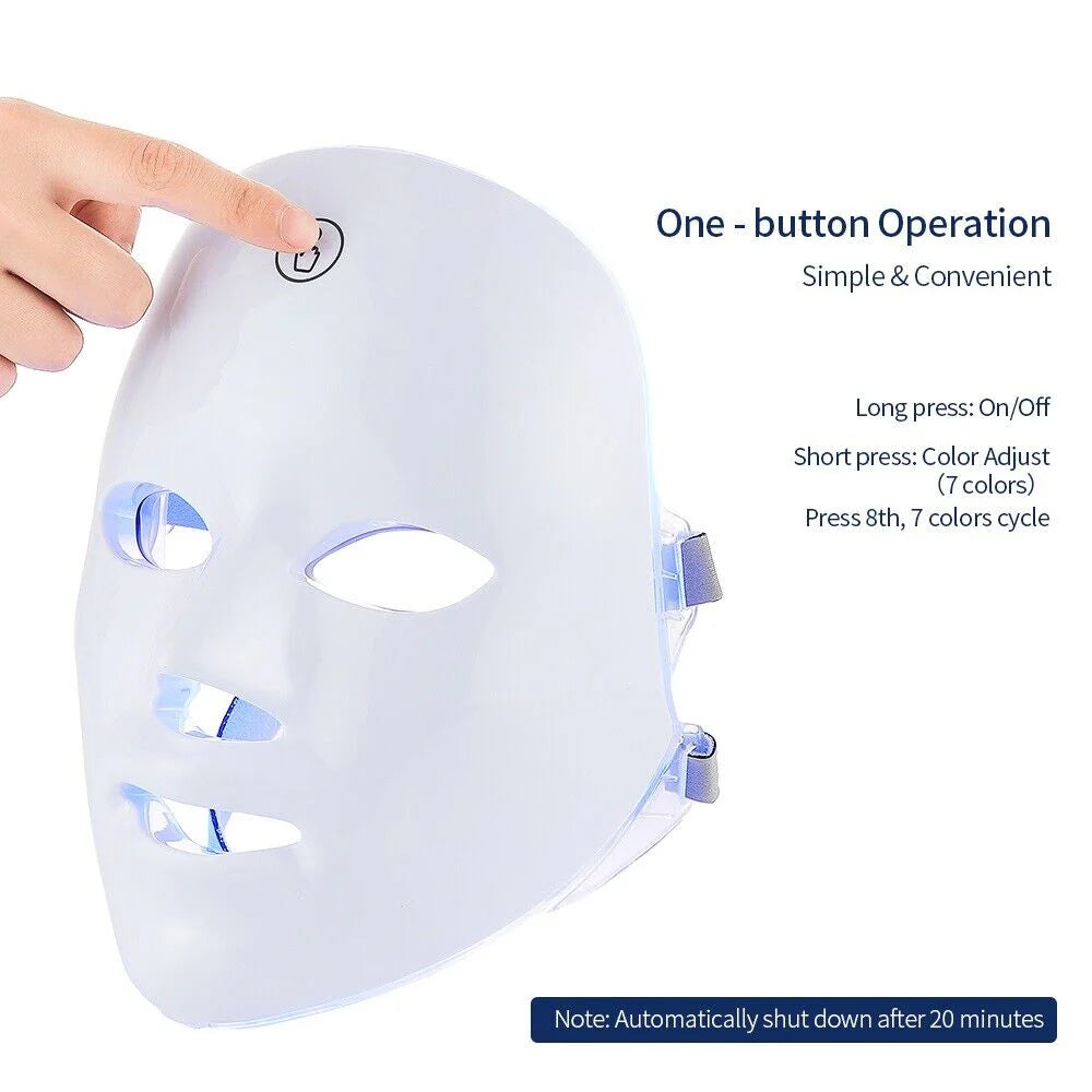 Red Light Therapy Facial Mask (+7 Beneficial Colors)