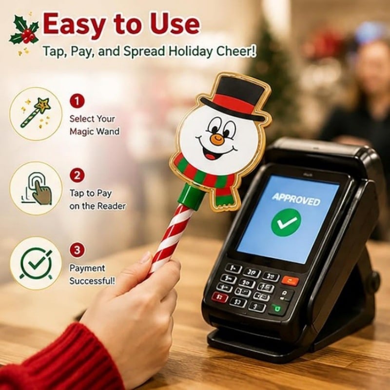 ✨🎄 Christmas Payment Wand – Turn Every Tap Into Holiday Magic