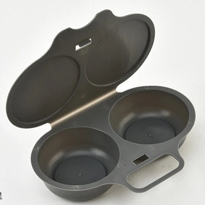 🥳2026 HOT SALE🥳💞50K+ SOLD! Microwave Egg Poacher – Dual‐cavity, non‐stick & easy clean. Healthier than frying