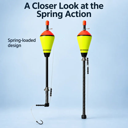 ⭐🎣 Spring-Loaded Fishing Float – Adjustable Sensitivity for More Responsive Fishing! 🐟🌊✨