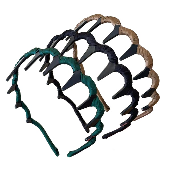 Retro High Skull Pearl Headband