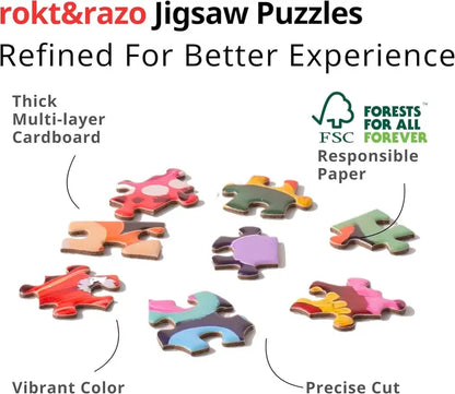 🧩✈️ Travel Series 24 Mini Pack – 1000-Piece Jigsaw Puzzles with 8 Stickers & 3 Travel Themes! 🌍🏞️✨