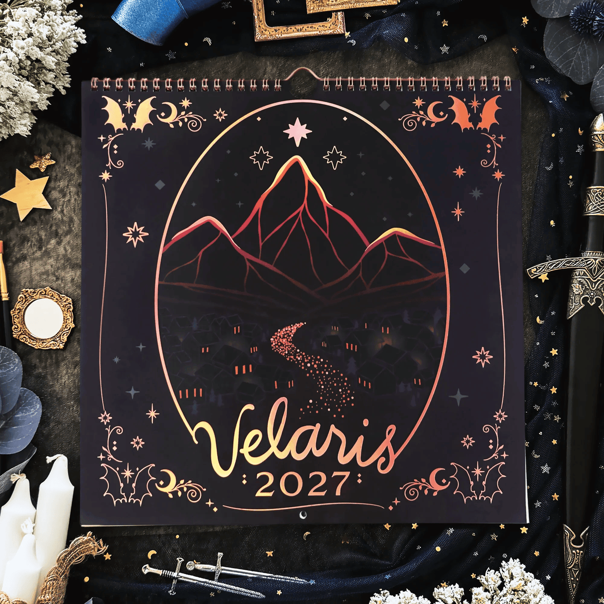 🔥HOT SALE 49% OFF🌙 A Court of Thorns and Roses: Velaris 2027 Weekly Planner ✨ Officially Licensed Fantasy Organizer