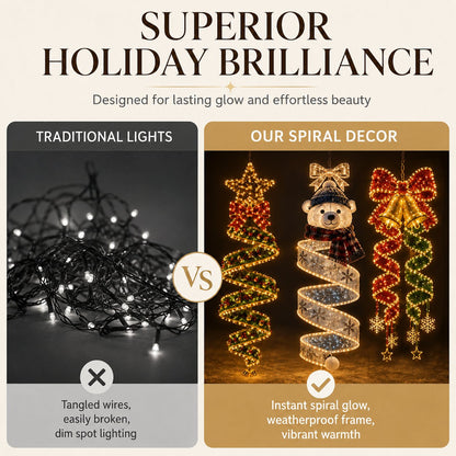🎄Christmas Magic Spiral Hanging LED Light Collection