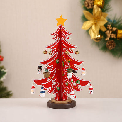 🎄 DIY Wooden Christmas Tree Ornament — Tabletop Festive Decor Kit
