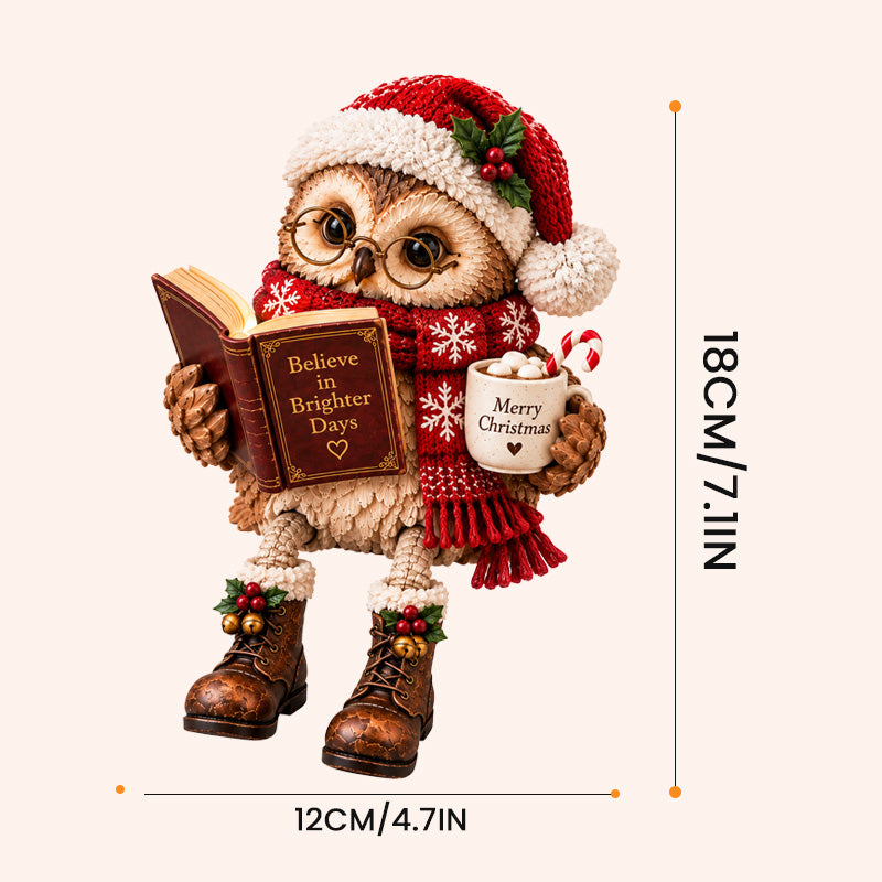 🦉📚 Book Lover Owl Shelf Sitter – Charming Décor for Cozy Reading Spaces! ✨🏡