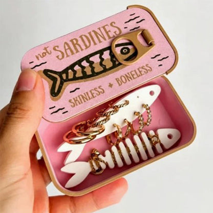 🔥Last Day Limited Sale🐟Sardines Jewelry Box | Vintage Sardine Tin Design
