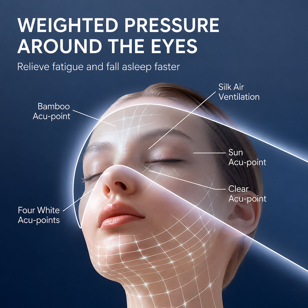 Silk Gravity Bead Eye Mask