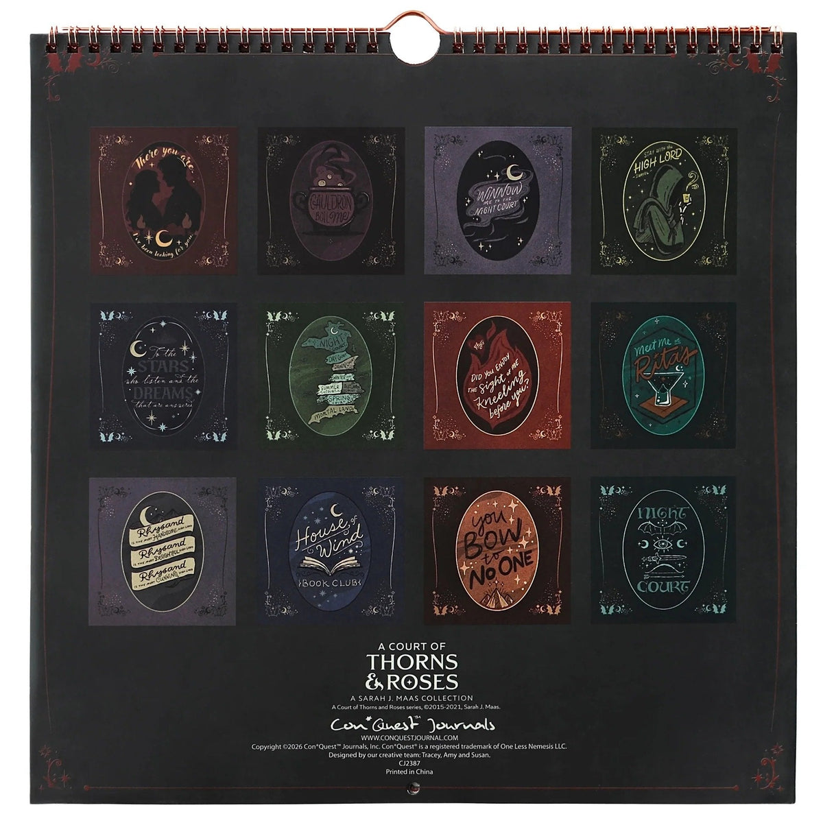 🔥HOT SALE 49% OFF🌙 A Court of Thorns and Roses: Velaris 2027 Weekly Planner ✨ Officially Licensed Fantasy Organizer