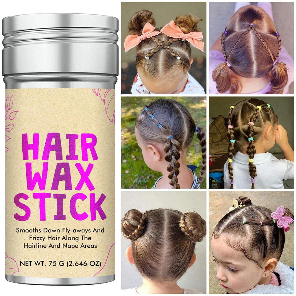 Hair Wax Stick - Flyaway Control and Styling Pomade for Kids, Women