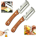 3-in-1 Multifunctional Peeler Knife with Bottle Opener & Wooden Handle
